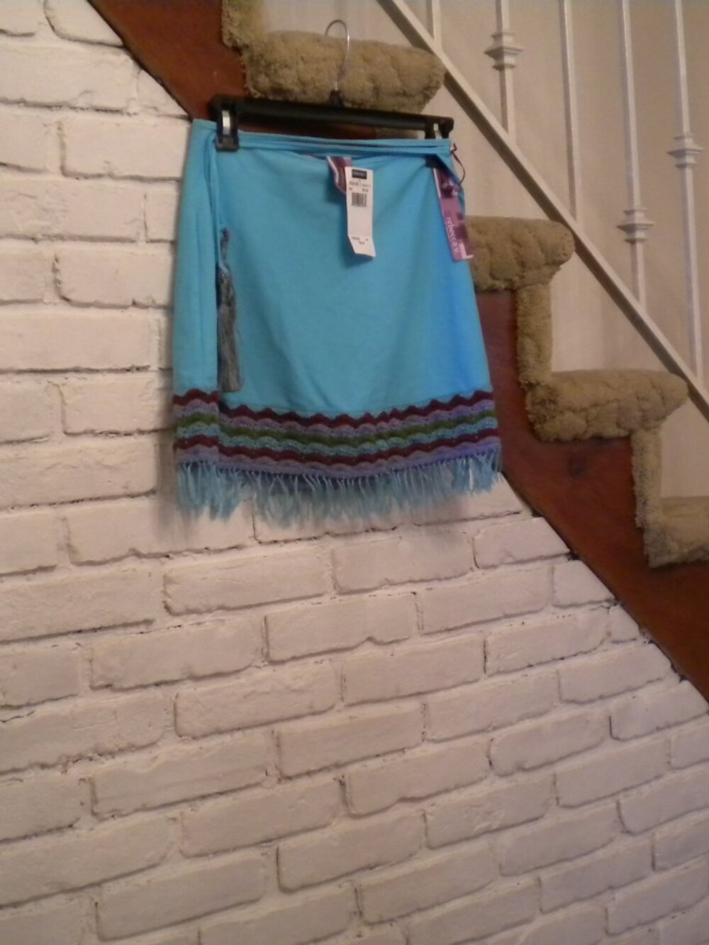 Rebecca V turquoise sarong
